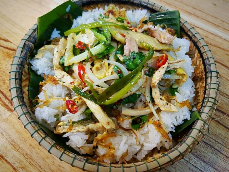 Mon xoi ga xe o quan Mo Ri Hue