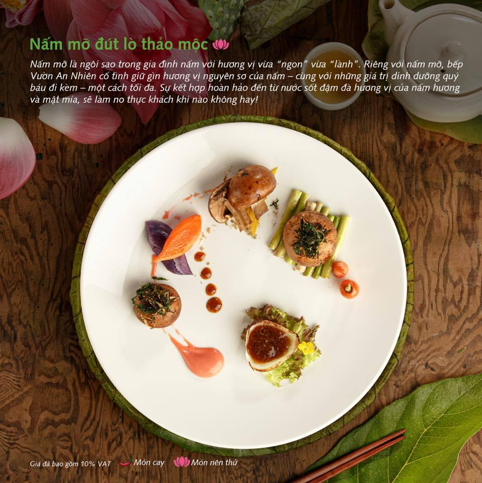 Tìm về chốn bình yên, thưởng thức ẩm thực chay ngon tại An Nhiên Garden Vegetarian