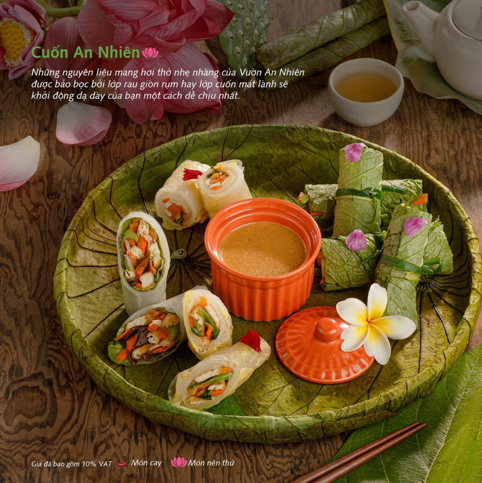 Tìm về chốn bình yên, thưởng thức ẩm thực chay ngon tại An Nhiên Garden Vegetarian