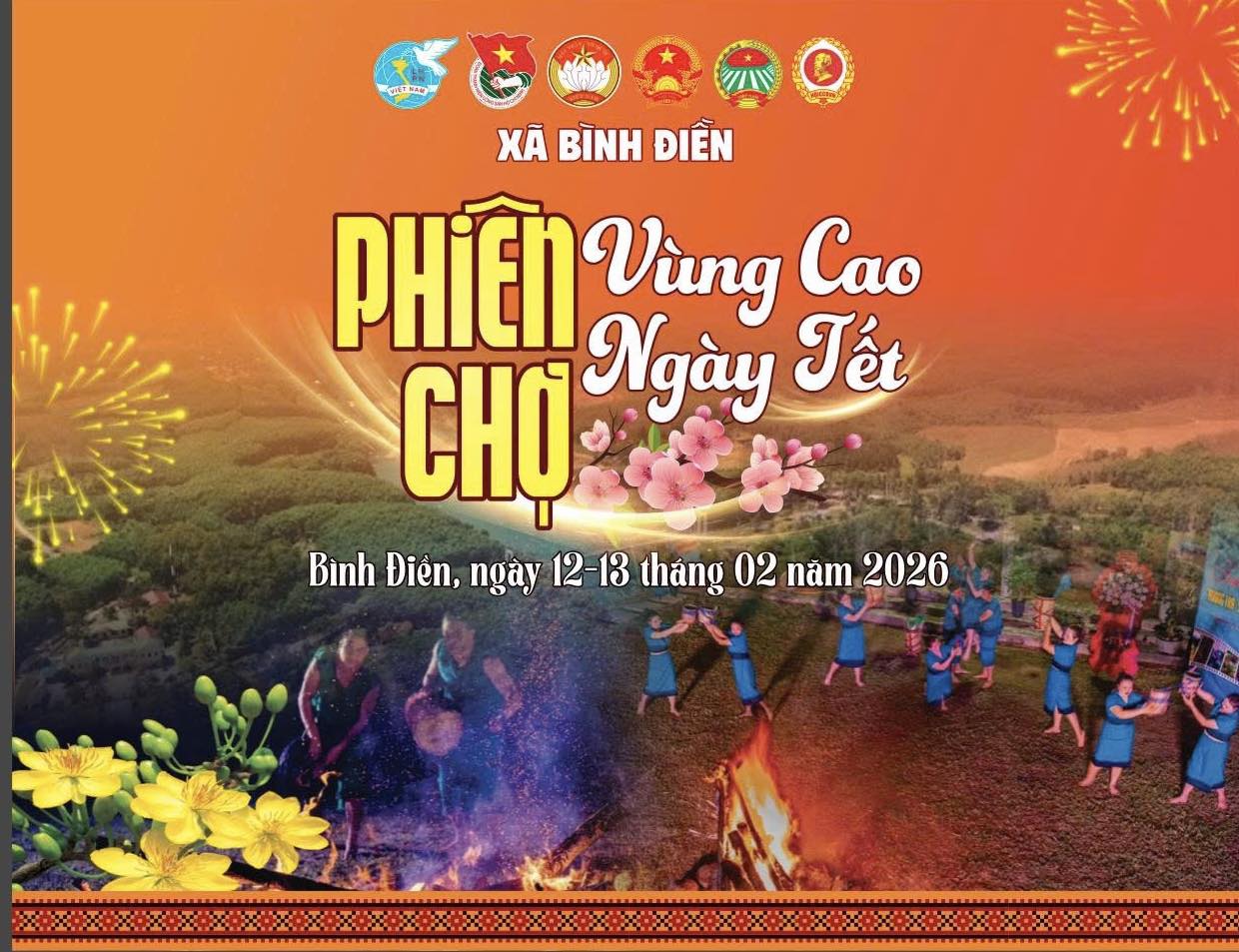 PHIÊN CHỢ VÙNG CAO NGÀY TẾT XÃ BÌNH ĐIỀN 2026: NƠI HỘI TỤ BẢN SẮC VÀ NGHĨA TÌNH