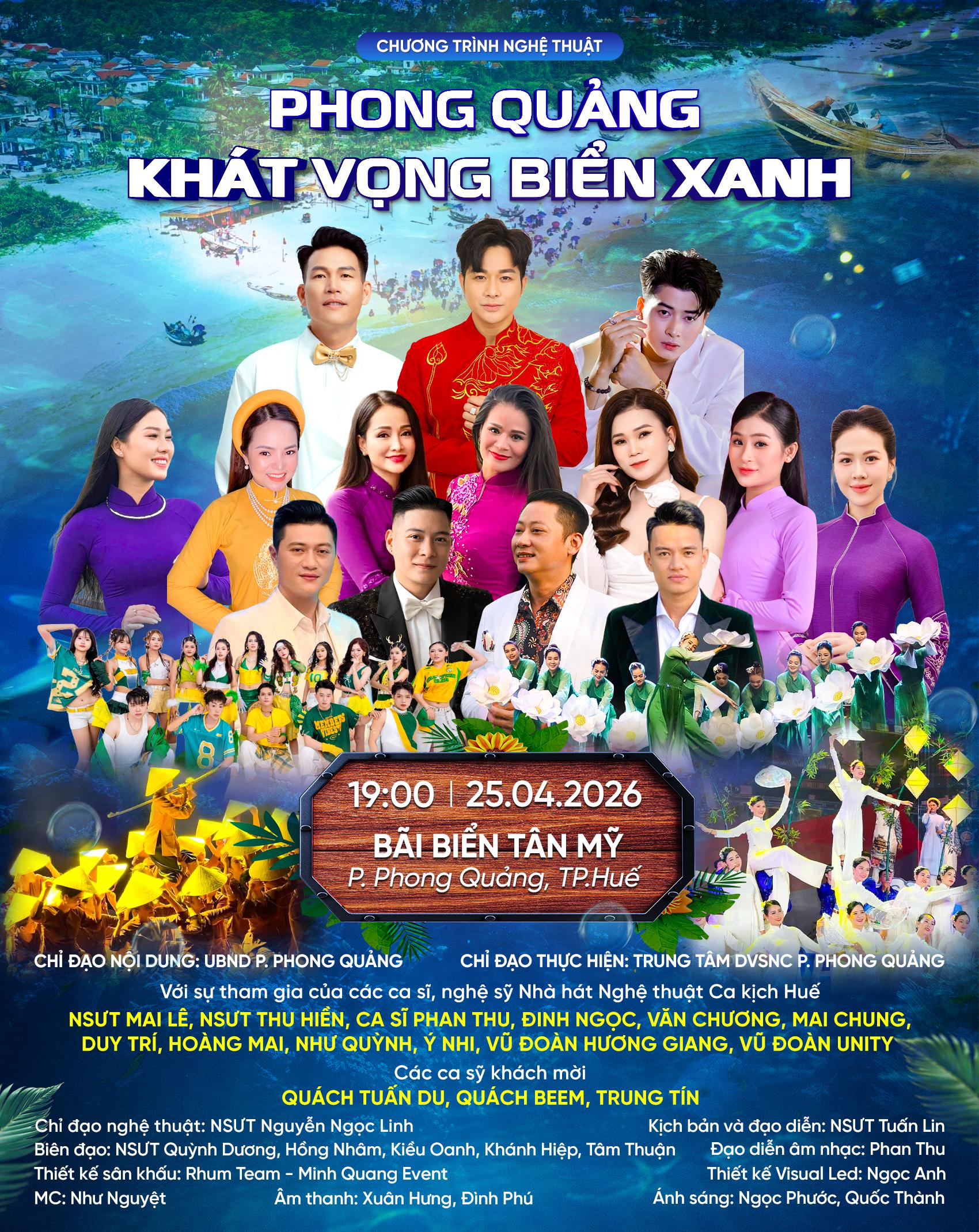 Phong Quảng – “Khát vọng biển xanh” năm 2026