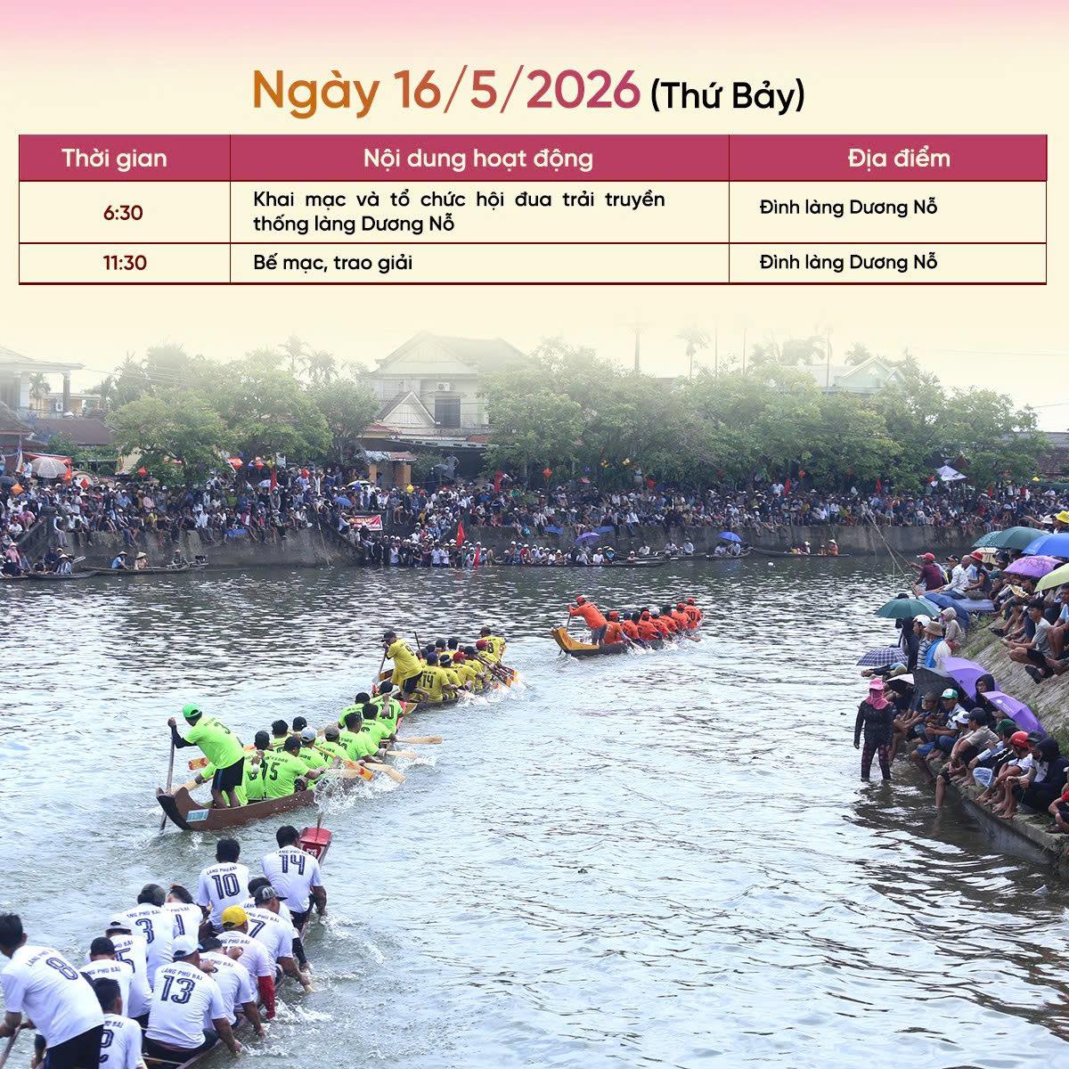 Lễ hội Làng Dương Nỗ 2026: “Dương Nỗ – Hành trình Tháng Năm”