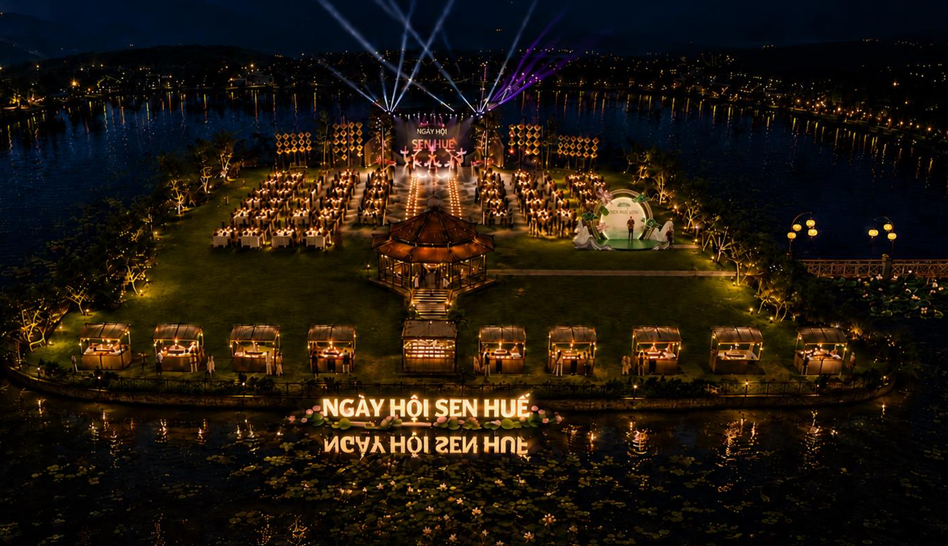 Ngày hội sen Huế 2026: Ngự Liên Thức Thủy, khi sen Huế thức giấc giữa lòng Cố đô